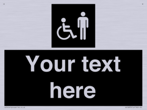 Custom information: black panel disabled and male